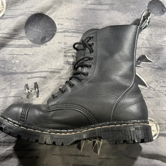 GRIPFAST 10 EYE STEEL TOE MADE IN ENGLAND LEATHER BOOTS SZ UK 7 MENS 8 LADIES 9 - Picture 10 of 11